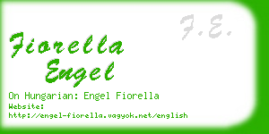 fiorella engel business card